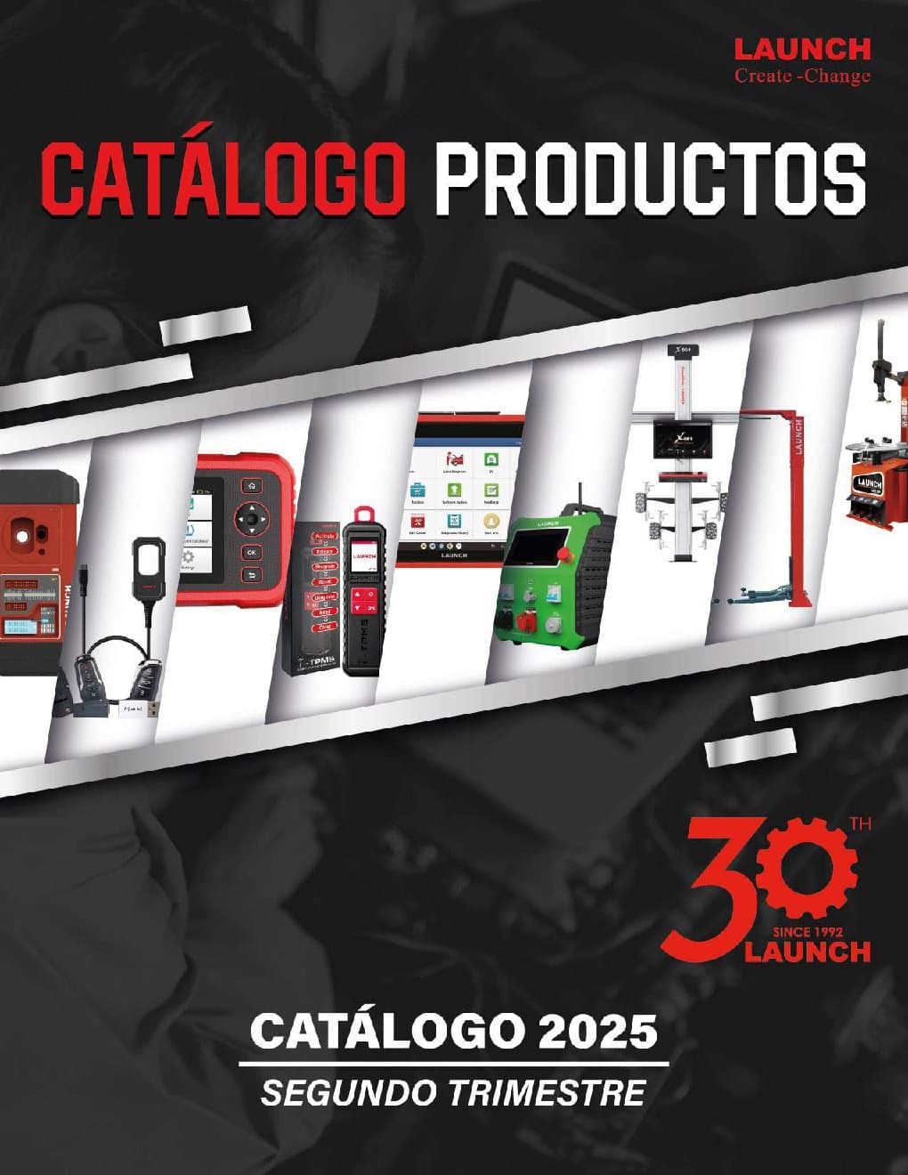 Portada del catálogo LAUNCH X-431 2025
