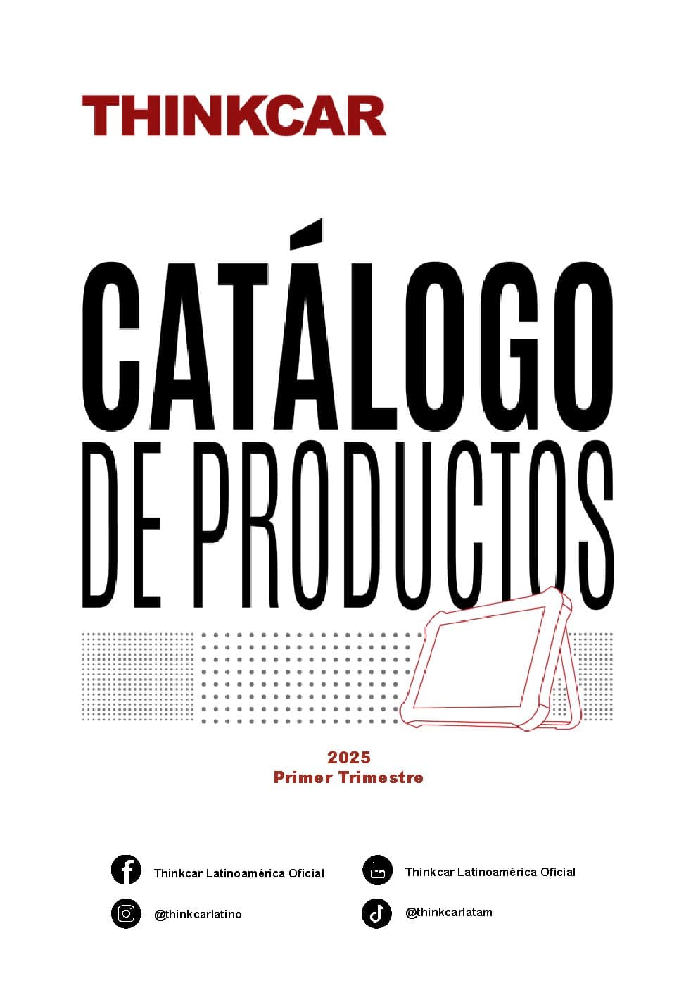 Portada del catálogo THINKCAR 2025
